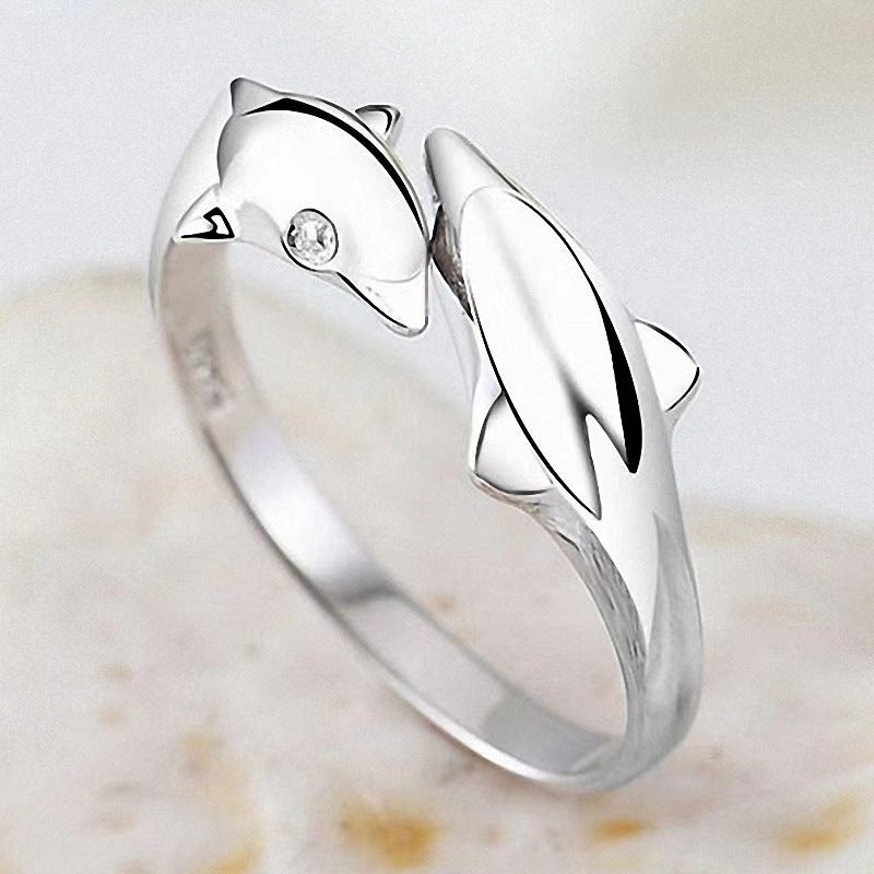 Design Simple Opening Index Finger Style Romantic Ring
