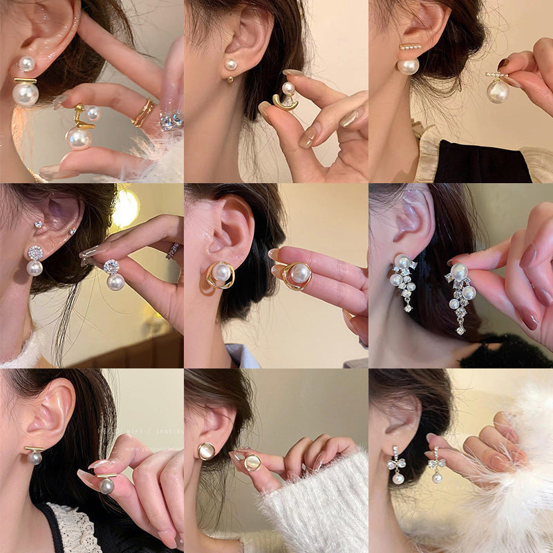 Women's Pearl French Minority Retro Affordable Luxury Stud Earrings