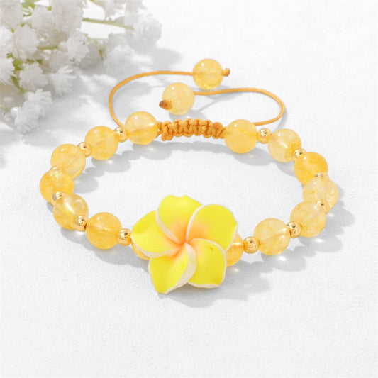 Hand-woven Colorful Bohemian Vacation Style Carrying Strap Sweet Polymer Bracelet