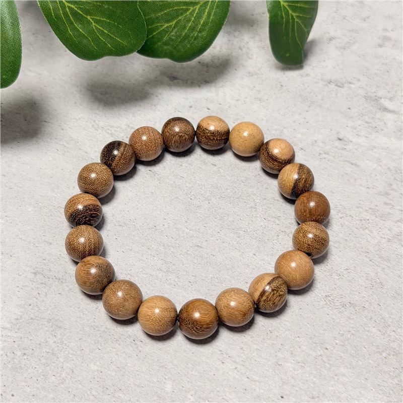Women's & Men's Gold Sandalwood Hand-held Chain Buddha Prayer Beads String Plate Crafts Bracelet