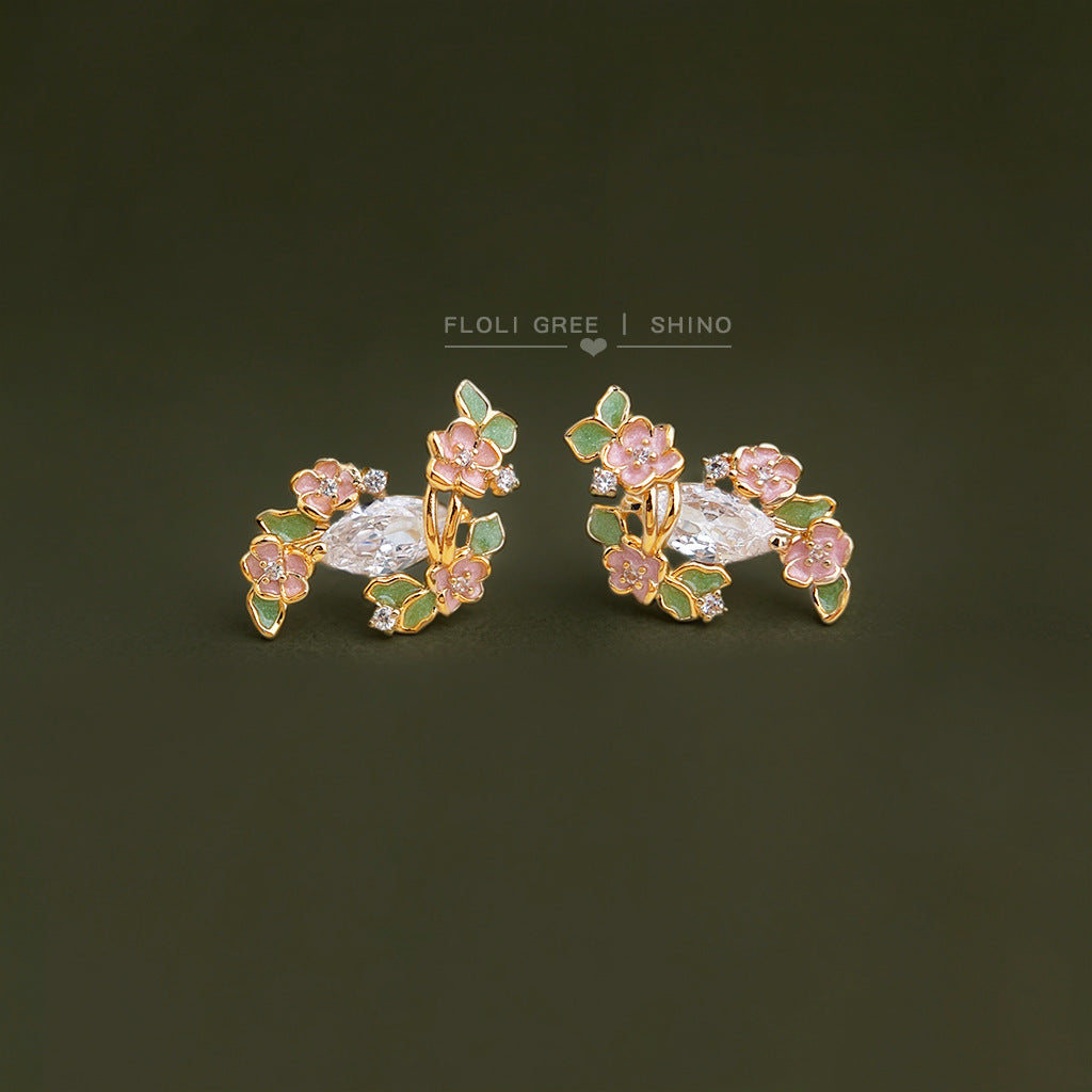 Sea Fresh Sweet Niche Personality Creative Elegant Graceful Er Collection Earrings