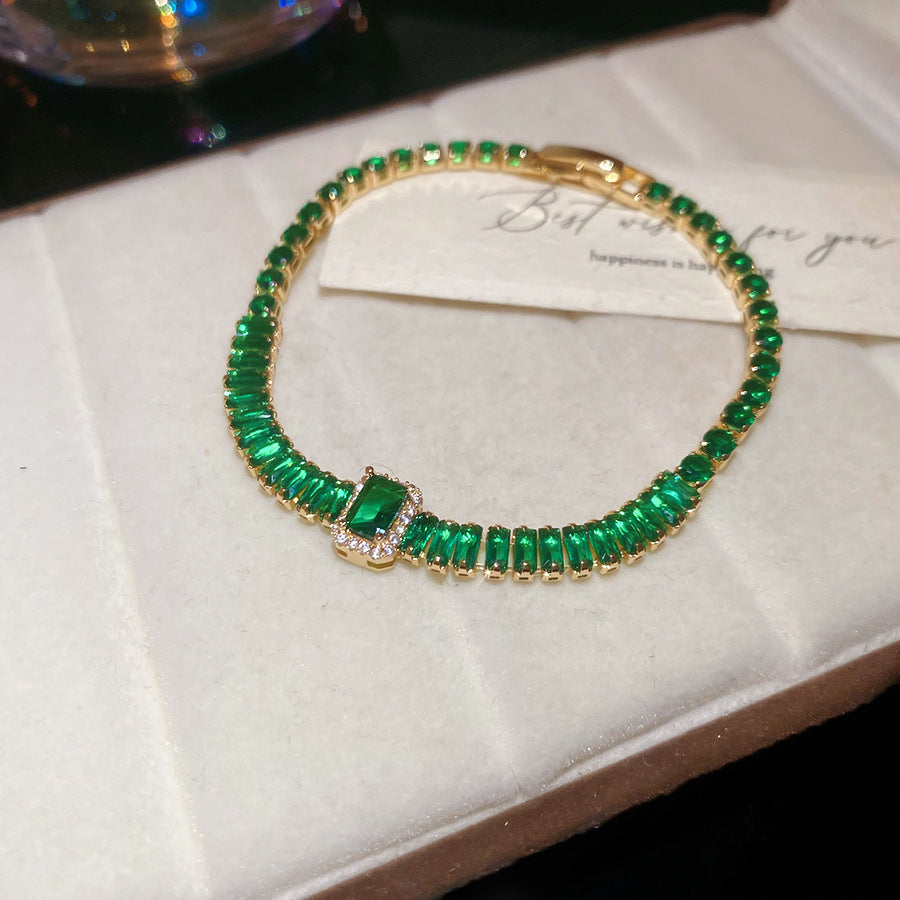Women's Heart-shaped Zircon Adjustable Simple Fashion Light Luxury Bracelet