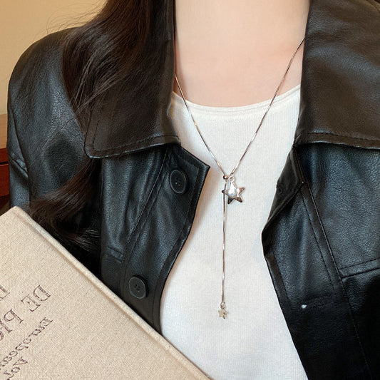 Women's Cold Style Pull-out Sweater Chain Simple Fashion Clavicle Niche High-grade Necklaces