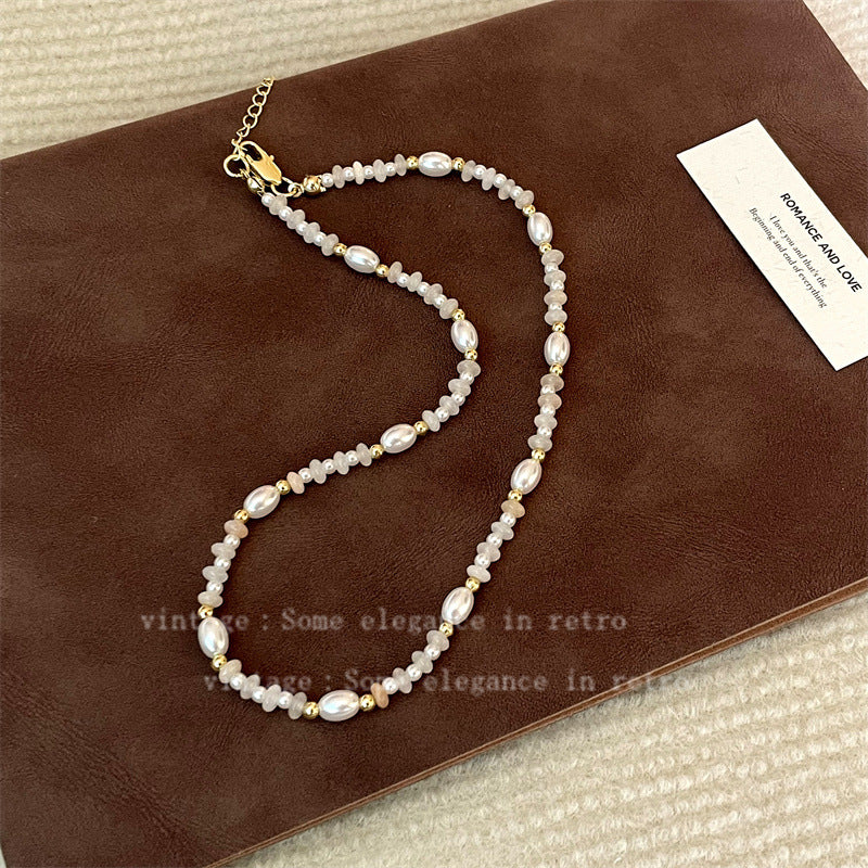 Luxury Simple Niche High-grade Clavicle Chain Sier Necklace