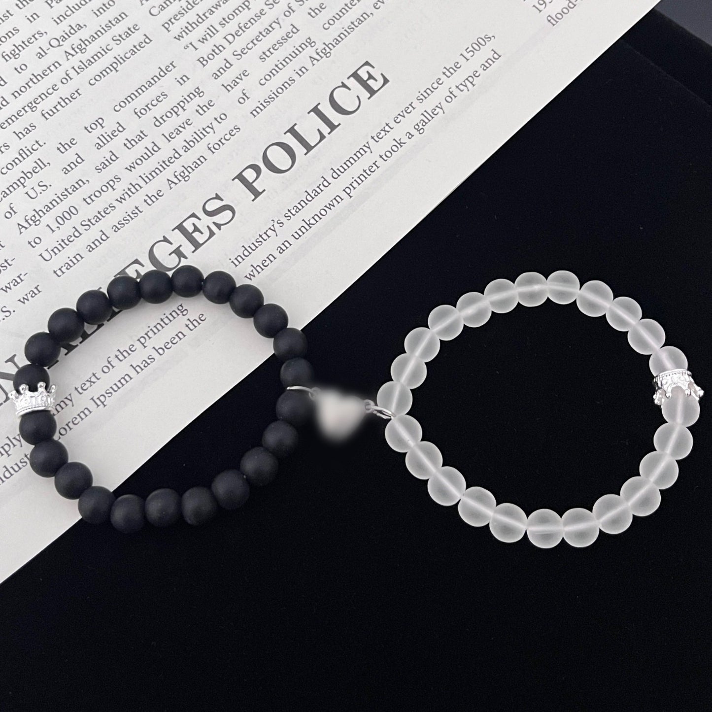 Love Magnet Suction Couple Personalized Niche Design Bracelet