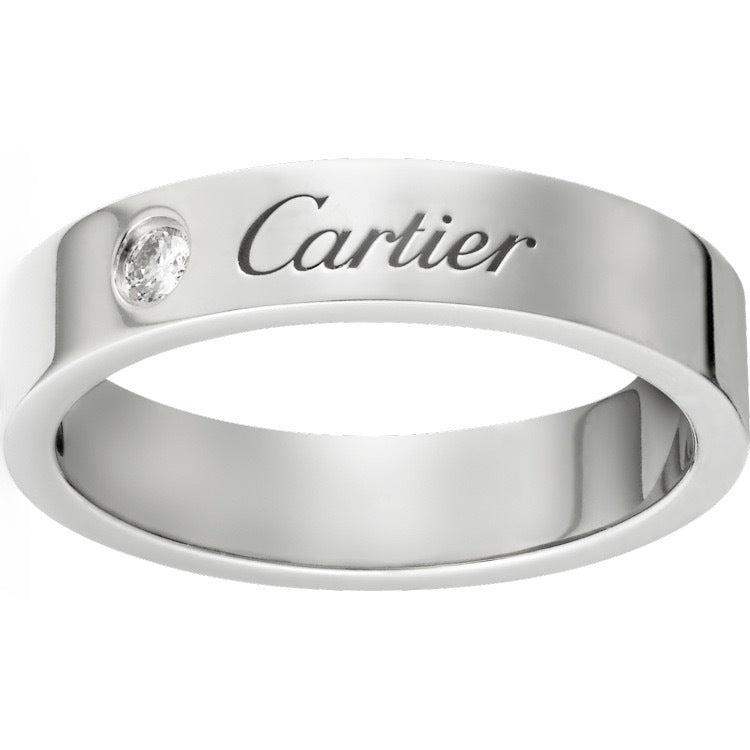 Home High Version Sier Signature Square Round Engagement Wedding Couple Ring