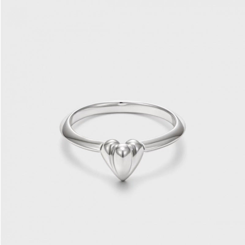 Women's Sier Simple Light Luxury High-grade Index Finger Open Rings