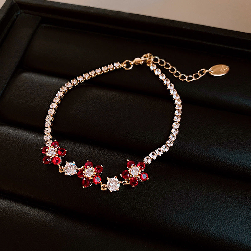 Zircon Adjustable Female Simple Light Luxury Graceful Bracelet
