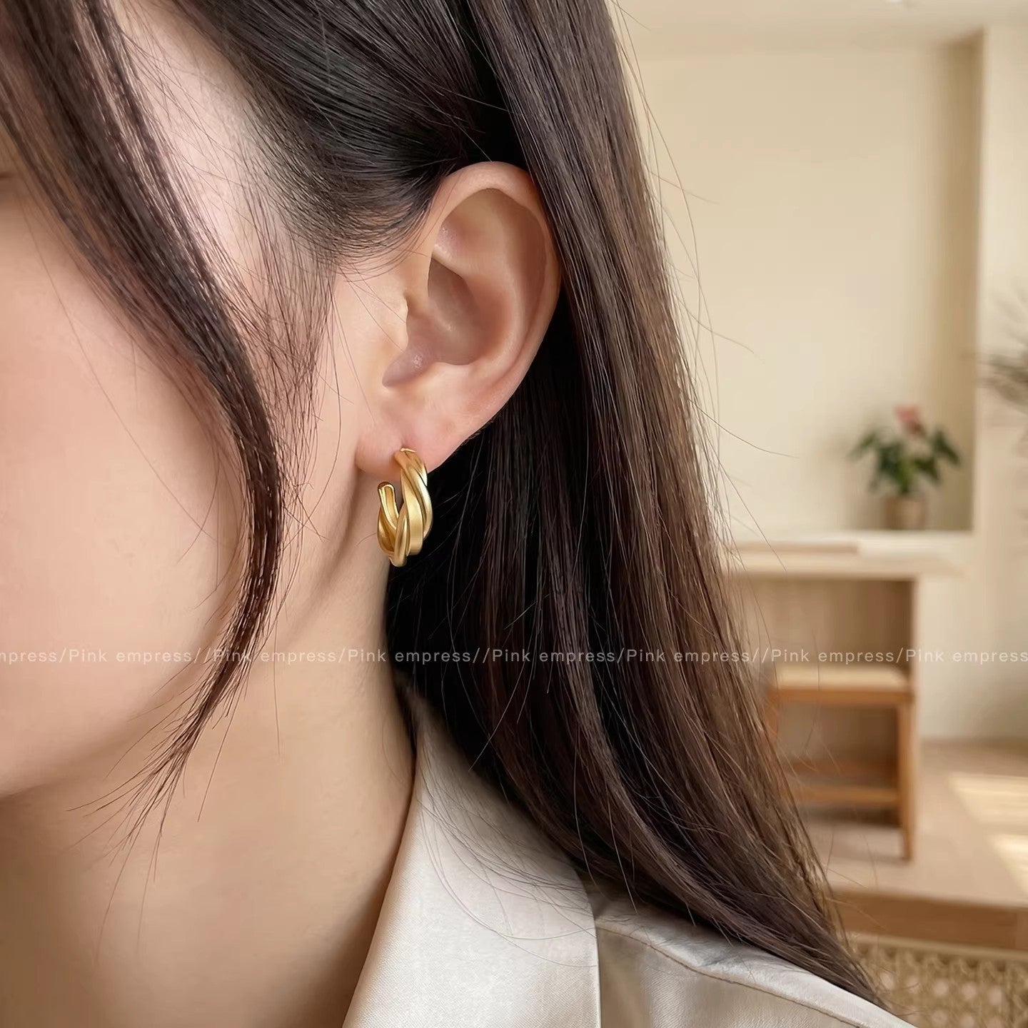 Women's Zircon Tassel Light Luxury High Sense Stud Earrings