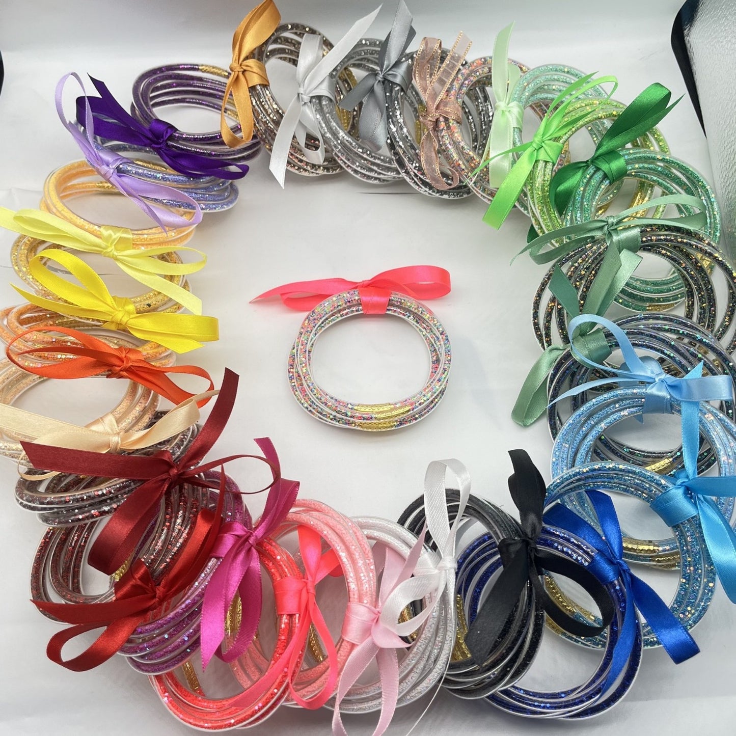 Glamorous Fashion Silicone Bright Simple Couple Bracelets