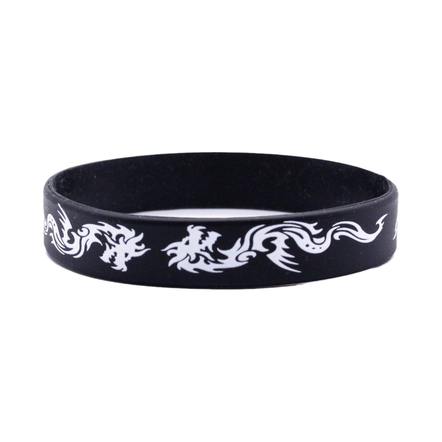 Dragon Pattern Silicone Ghana Flag Rock Bracelets