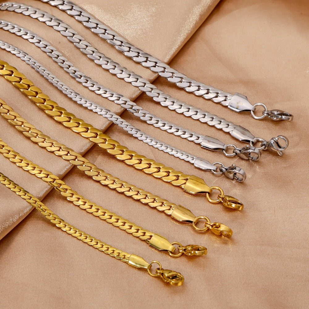 Steel Niche Encryption Glossy Light Luxury Unisex Fashion Bracelets