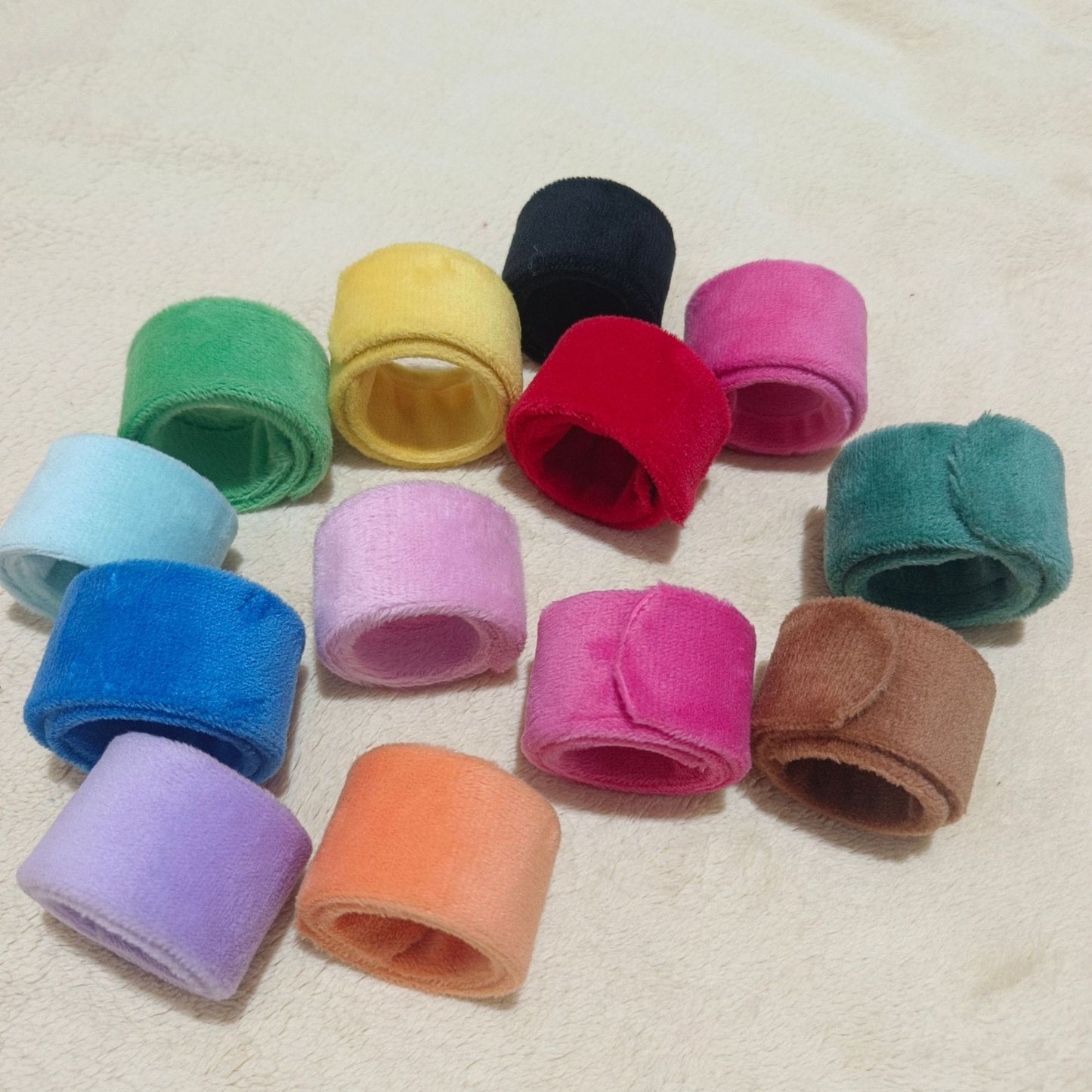 Children's Steel Sheet Slap Solid Color Cartoon Bracelet