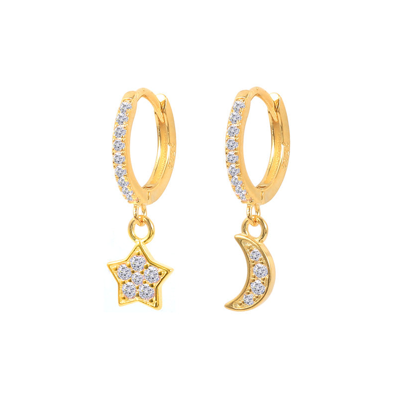French Entry Lux Geometric Inlaid White Diamond Simple Rings