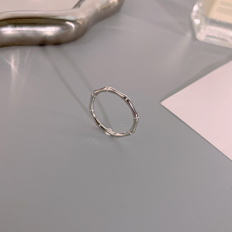 Steel Female Design High-grade Simple Temperament Rings