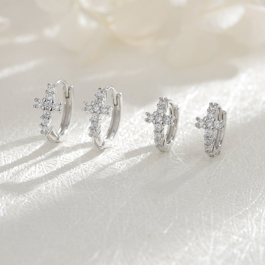 Diamond Cross Personalized Street Style Fashion Geometric Ear Buckle