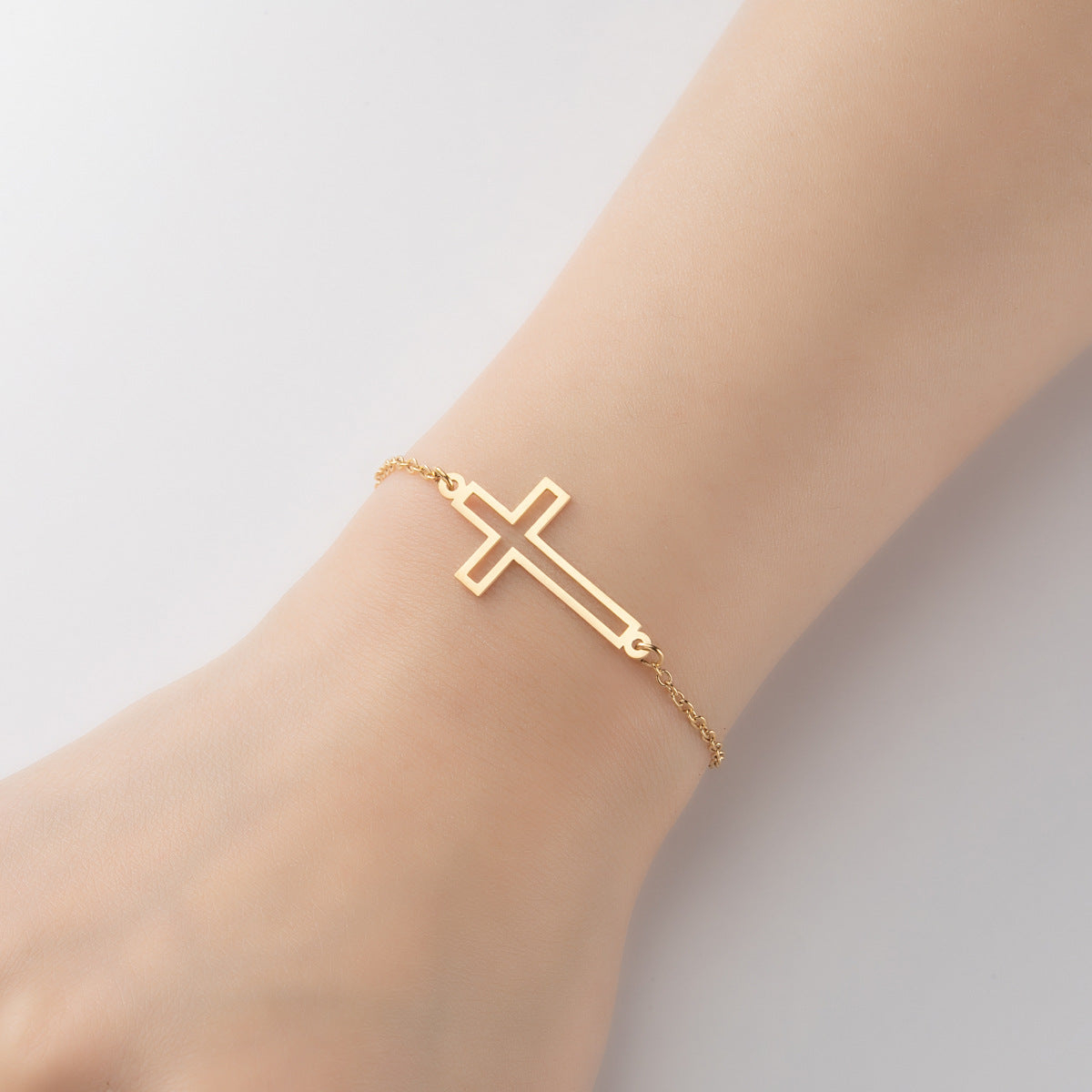 Simple Personality Cross Fashion Retro Compass Bracelets