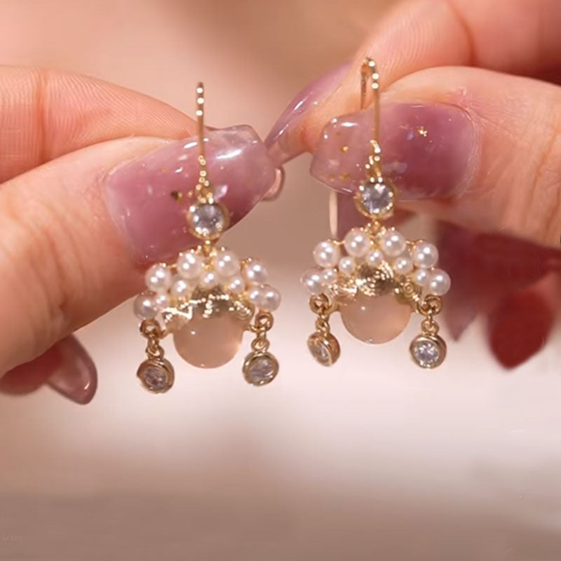 High-grade Chinese Style Trendy Elegance Red Earrings