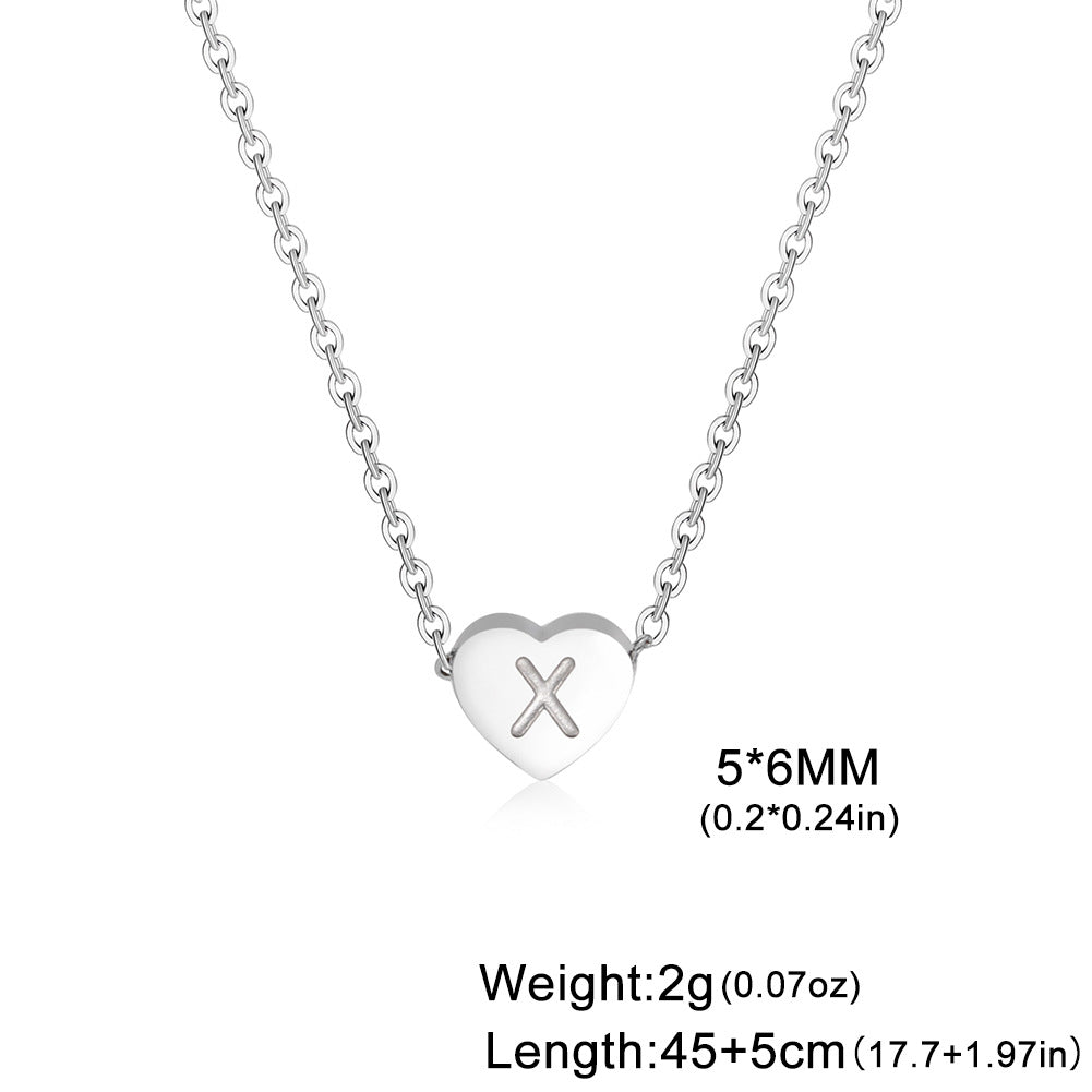 And Exquisite Titanium Steel Cut Heart Necklaces