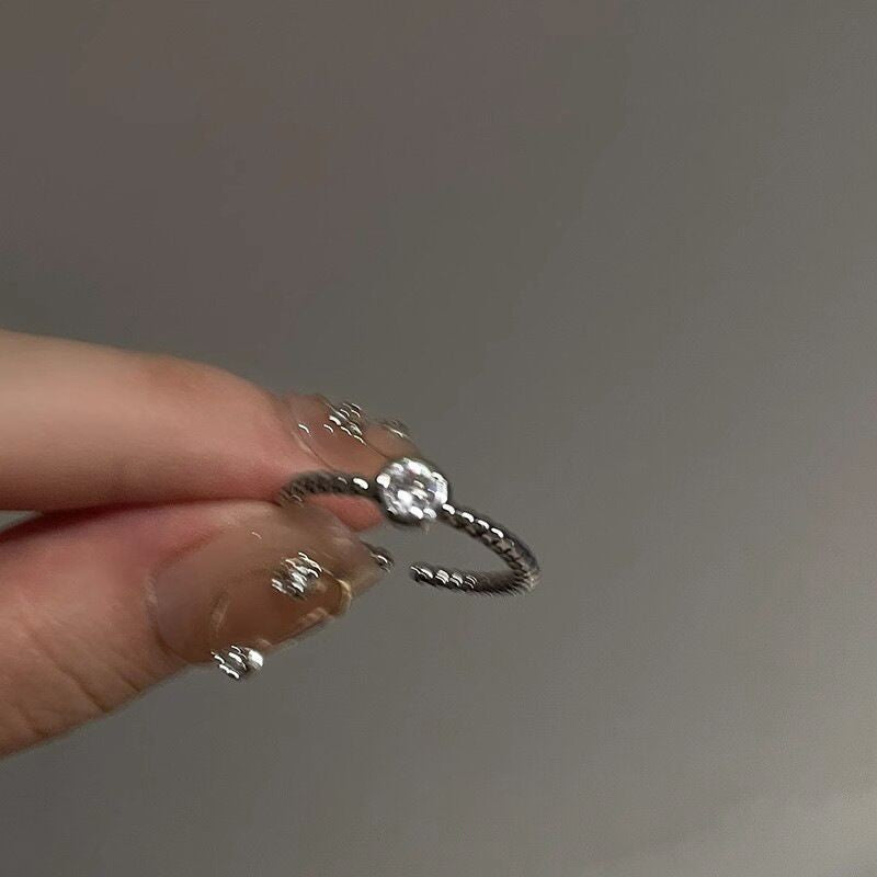 Cold Style Simple Light Luxury Open Female Design High Sense Ring