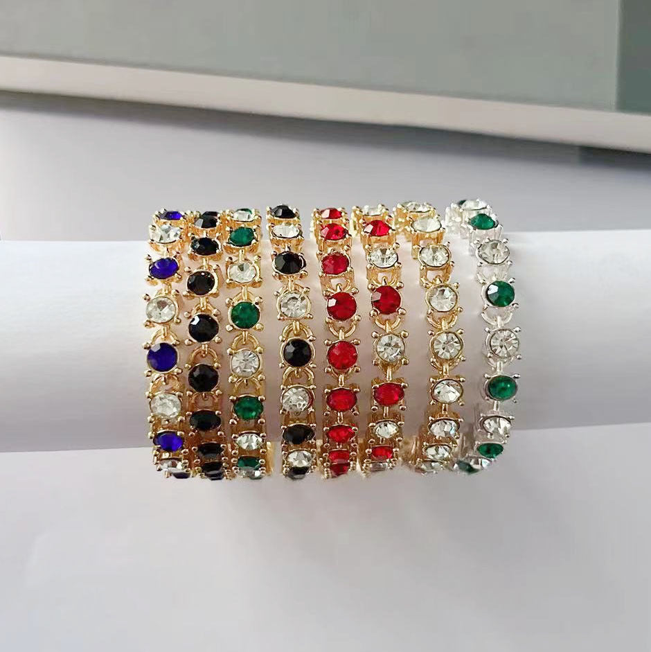 Women's Style Simple Color Diamond Light Luxury Bracelet