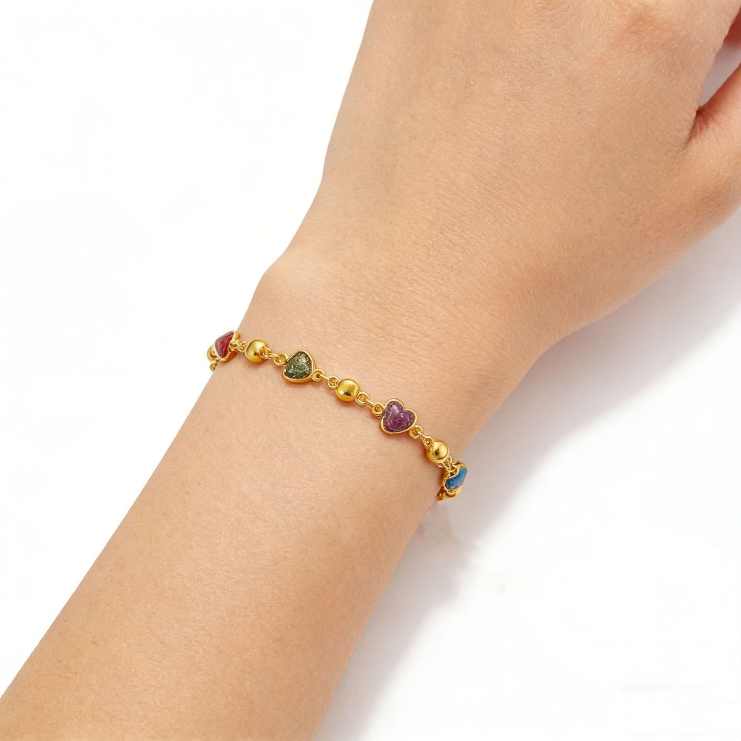 Personality Pearl Hand Love Round Adjustable Minimalist Bracelet