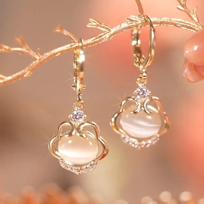 High-grade Chinese Style Trendy Elegance Red Earrings