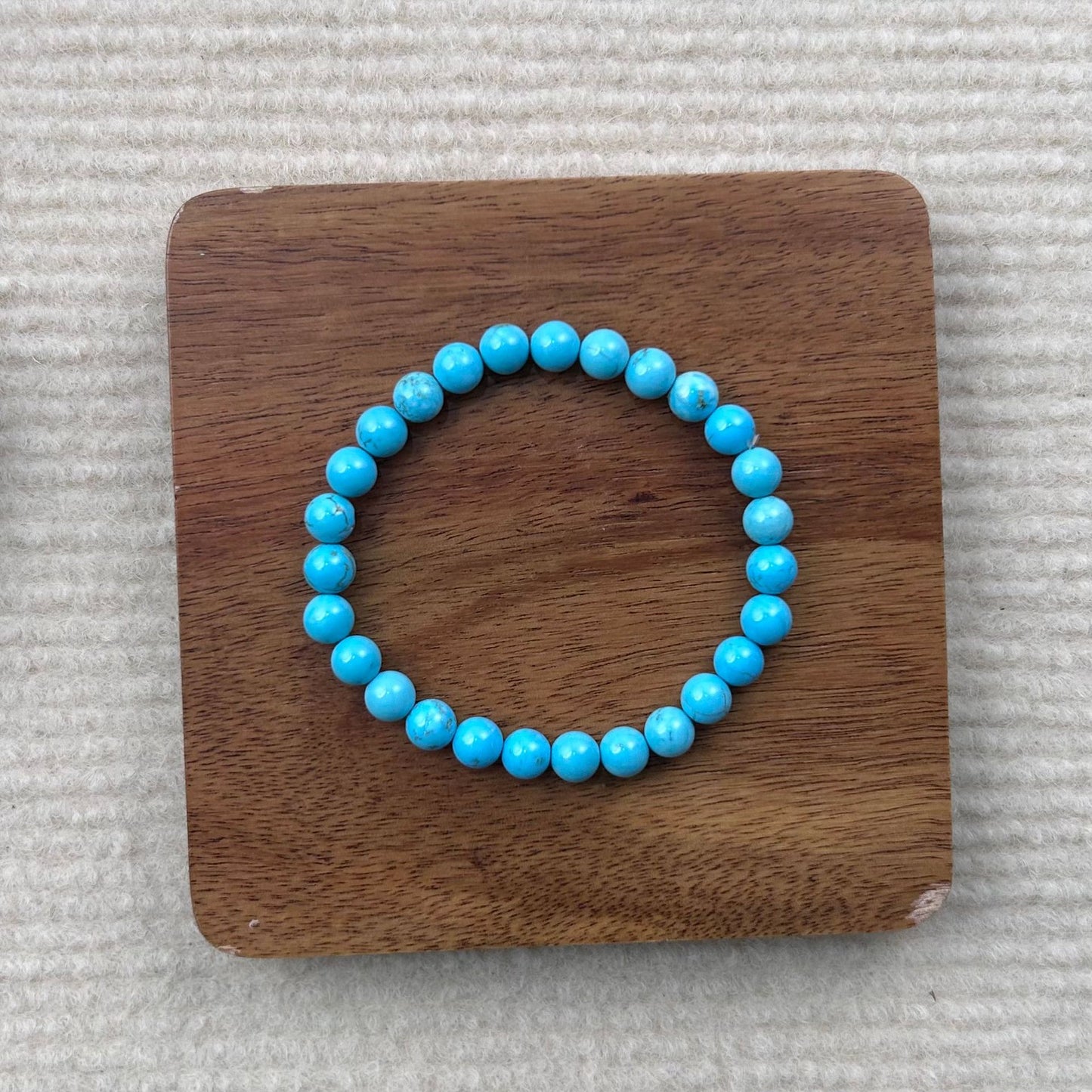 Women's Turquoise Beaded Stackable Popular Natural Stone Clavicle Chain Necklace