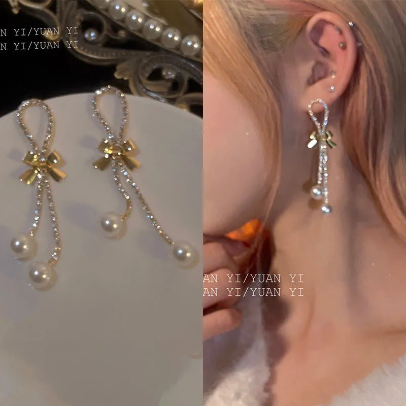 Women's Elegant Trendy Long Tassel Vintage Earrings