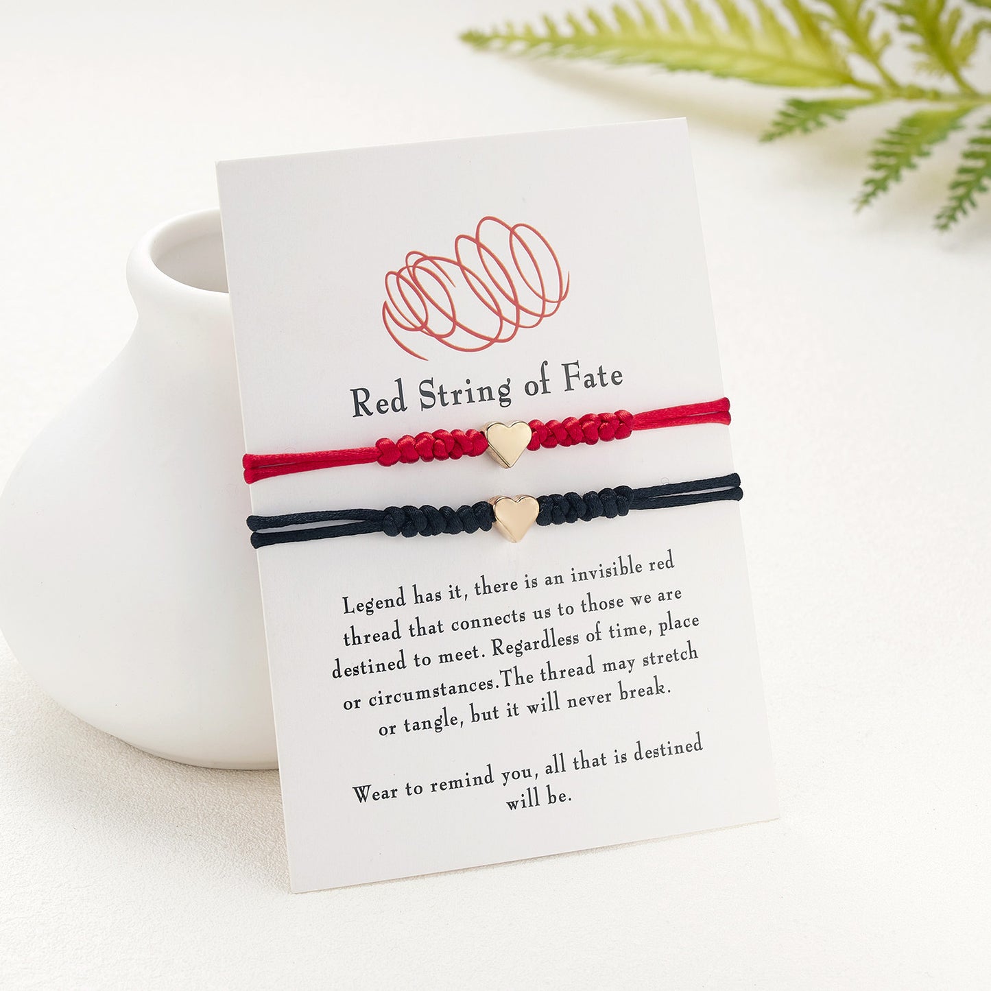 And Red Knot Rope Lucky Friendship Bracelets