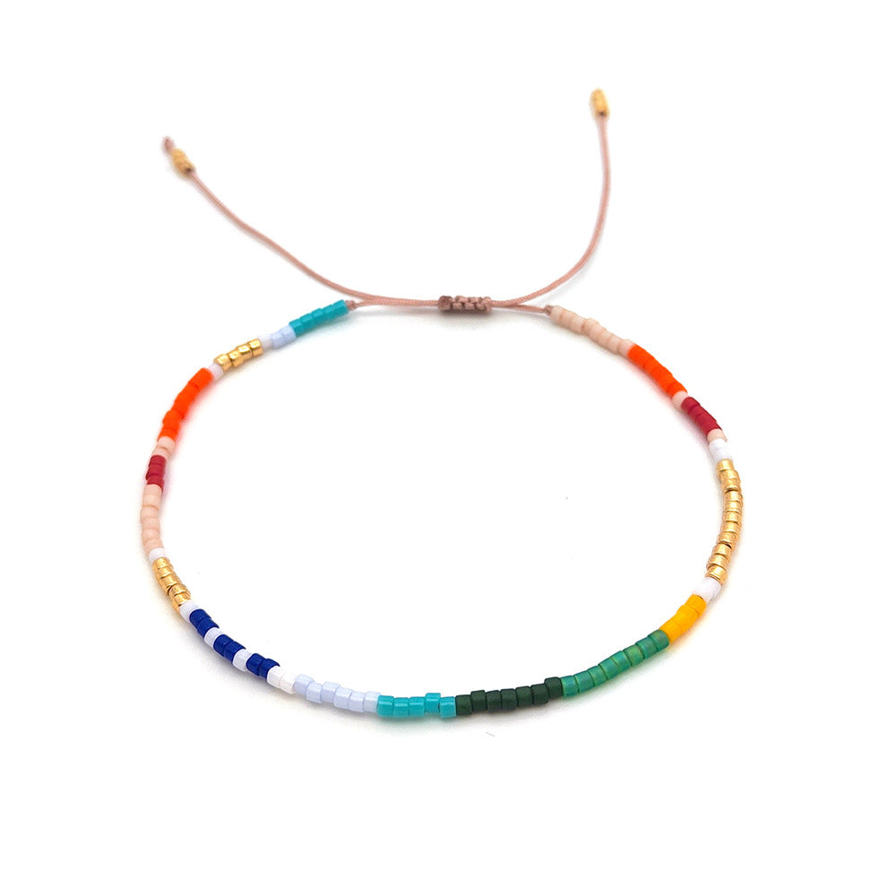 Bead Tiny Niche Woven Color Beads Bracelets