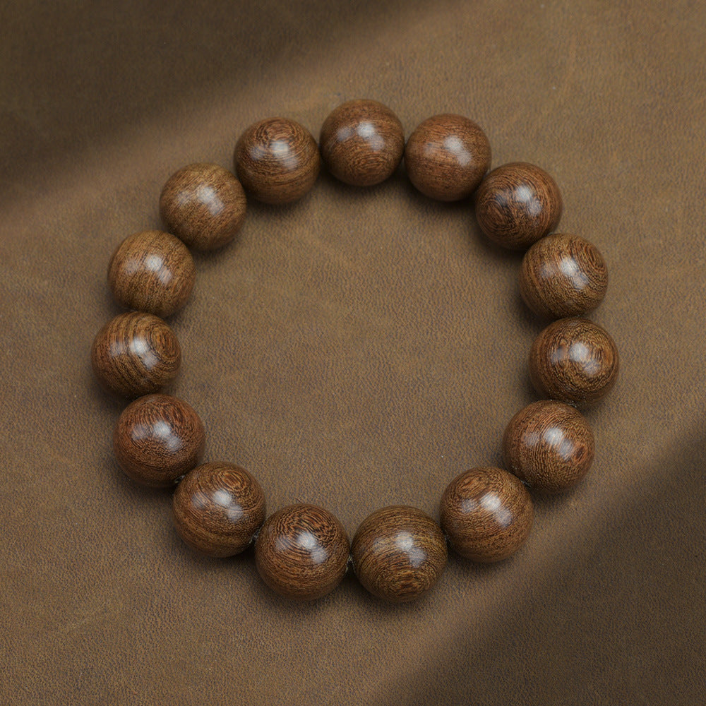 Men's Loose Round Beads Pieces Prayer Silkwood Bracelets