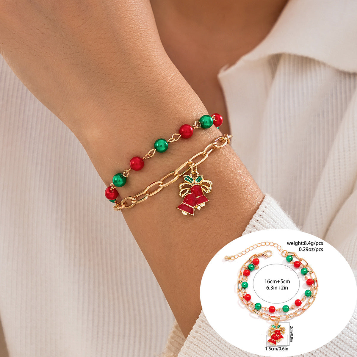 Women's Holiday Gift Santa Claus Suits Snowman Bracelet