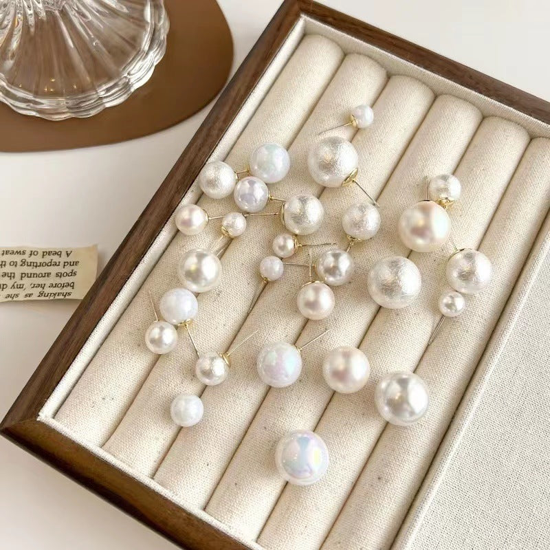 Women's Niche Retro Affordable Luxury Large Pearl Earrings