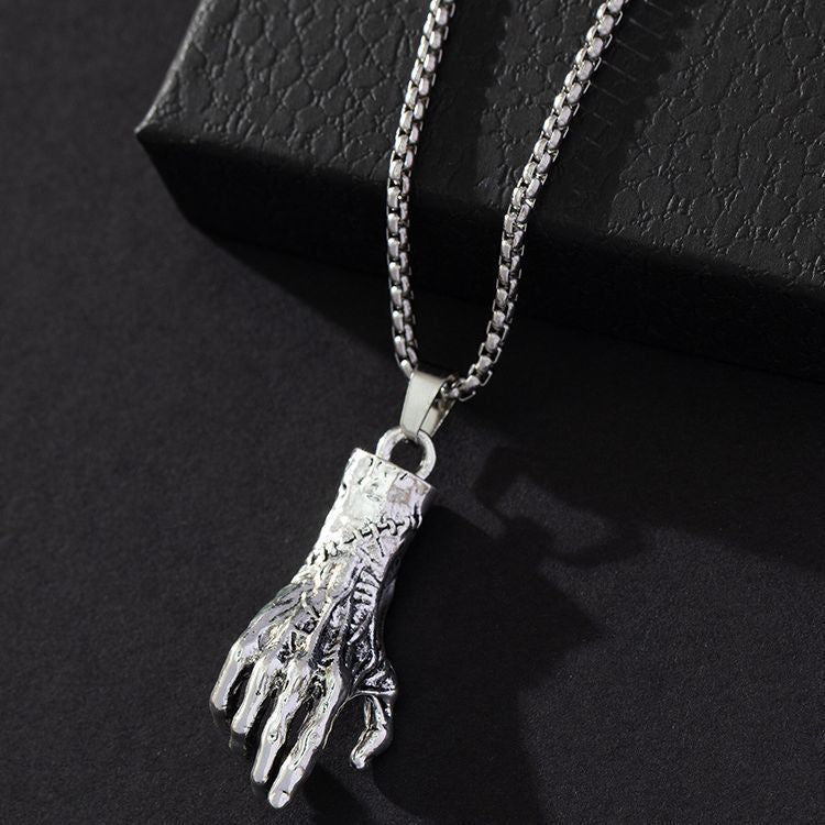 Punk Star Bone Saturn Halo Hipster With Personality Fashion Skull Pendants