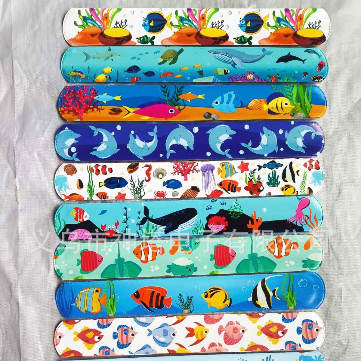 Children's Printed Slap Cartoon Sea World Pop Decorative Rings