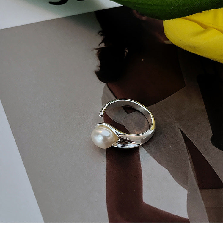 Sterling Sier Female Design Special Interest Light Luxury High Sense Ring