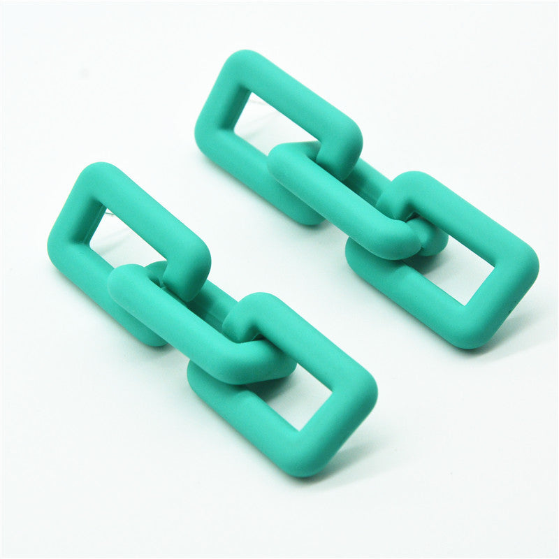 Women's Needle Color Chain For Simple Long Earrings