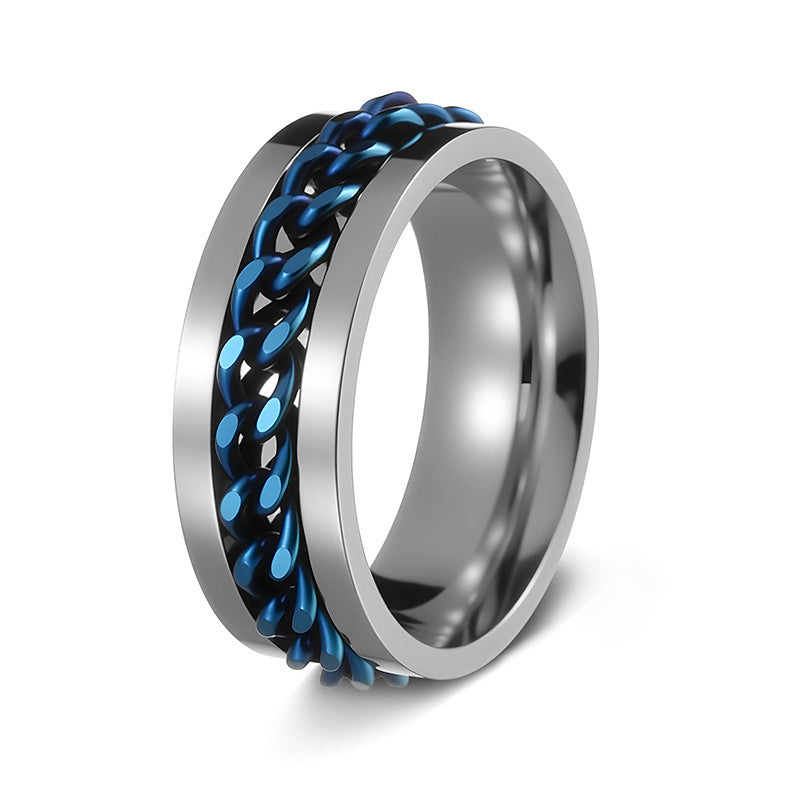 Titanium Decompression Hip Hop Cool Open Ring
