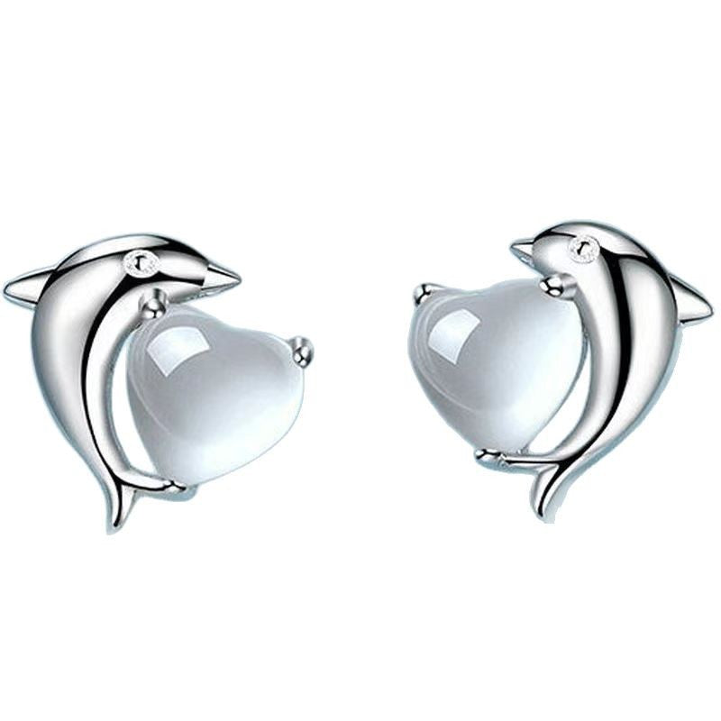 Opal Exquisite Petite Simple Design High Earrings