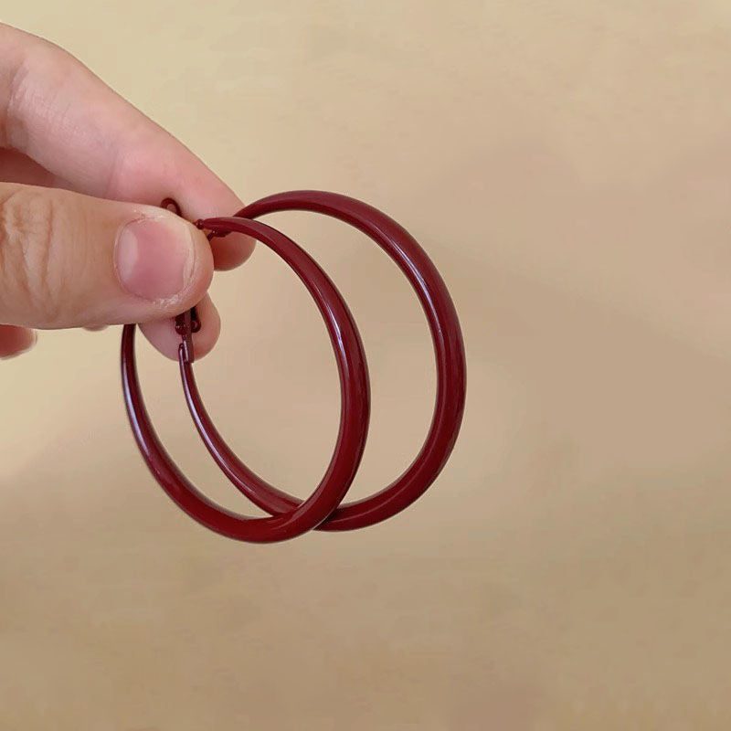 Women's More Red Geometric Hoop Style Elegant Rings