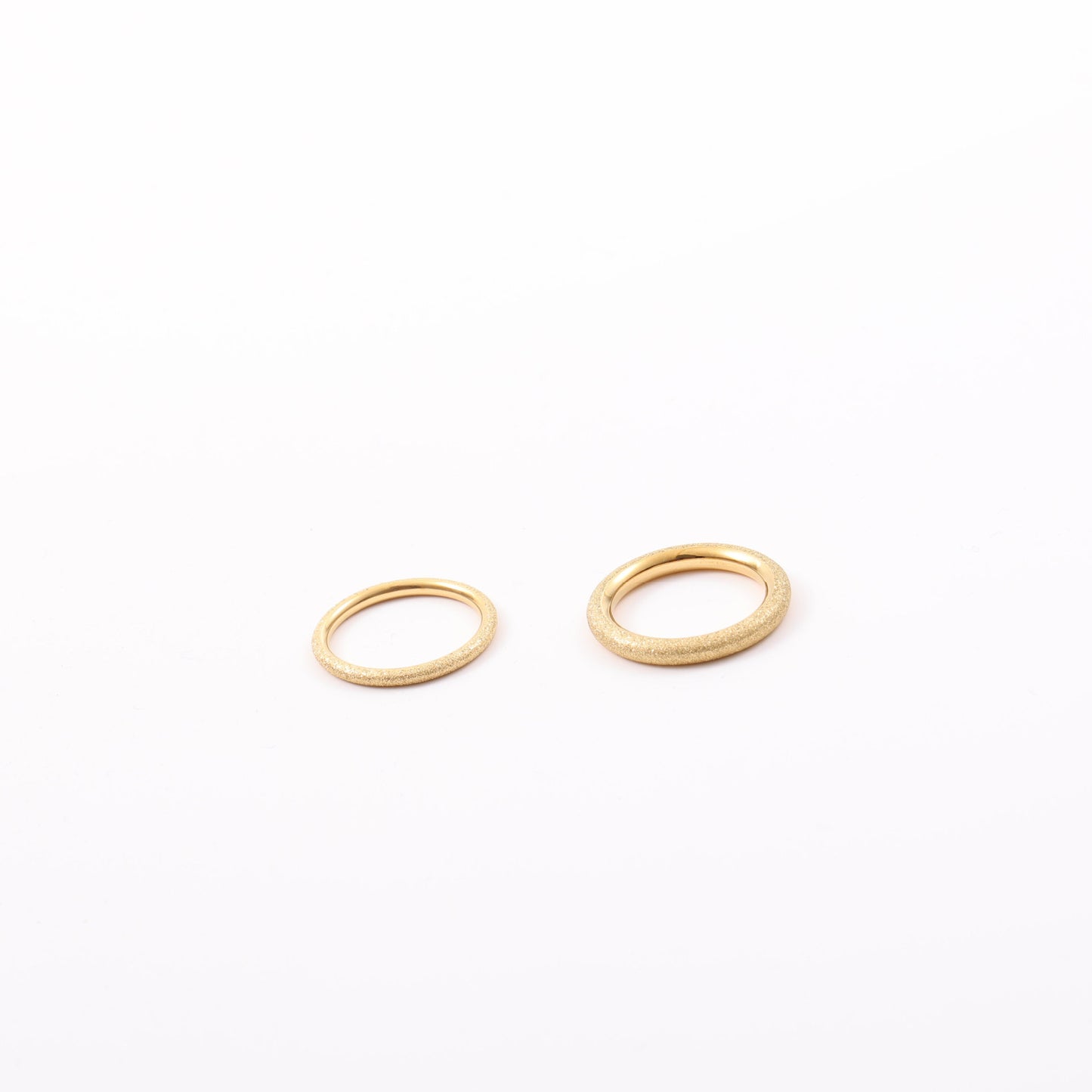 Steel Gold Plated Fine Seamless Index Rings