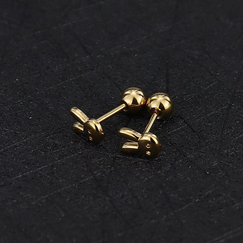 Stainless Steel Ear Bone Nail Mini Piercing Screw Rings