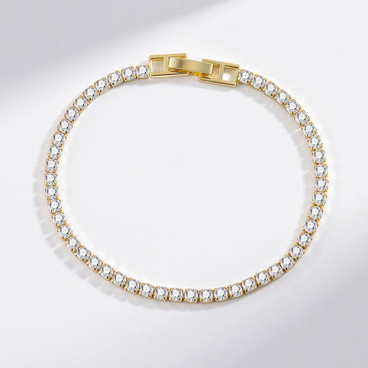 Interest Light Luxury Zircon Starry Full Diamond White Bracelet