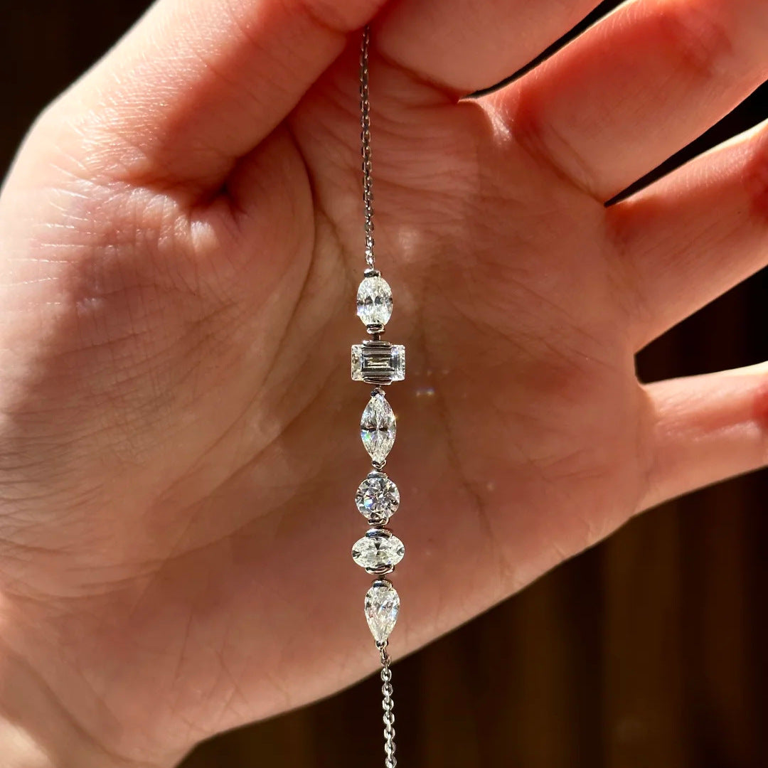 Fashion Irregular Shaped Loose Diamond Dazzling Bracelet
