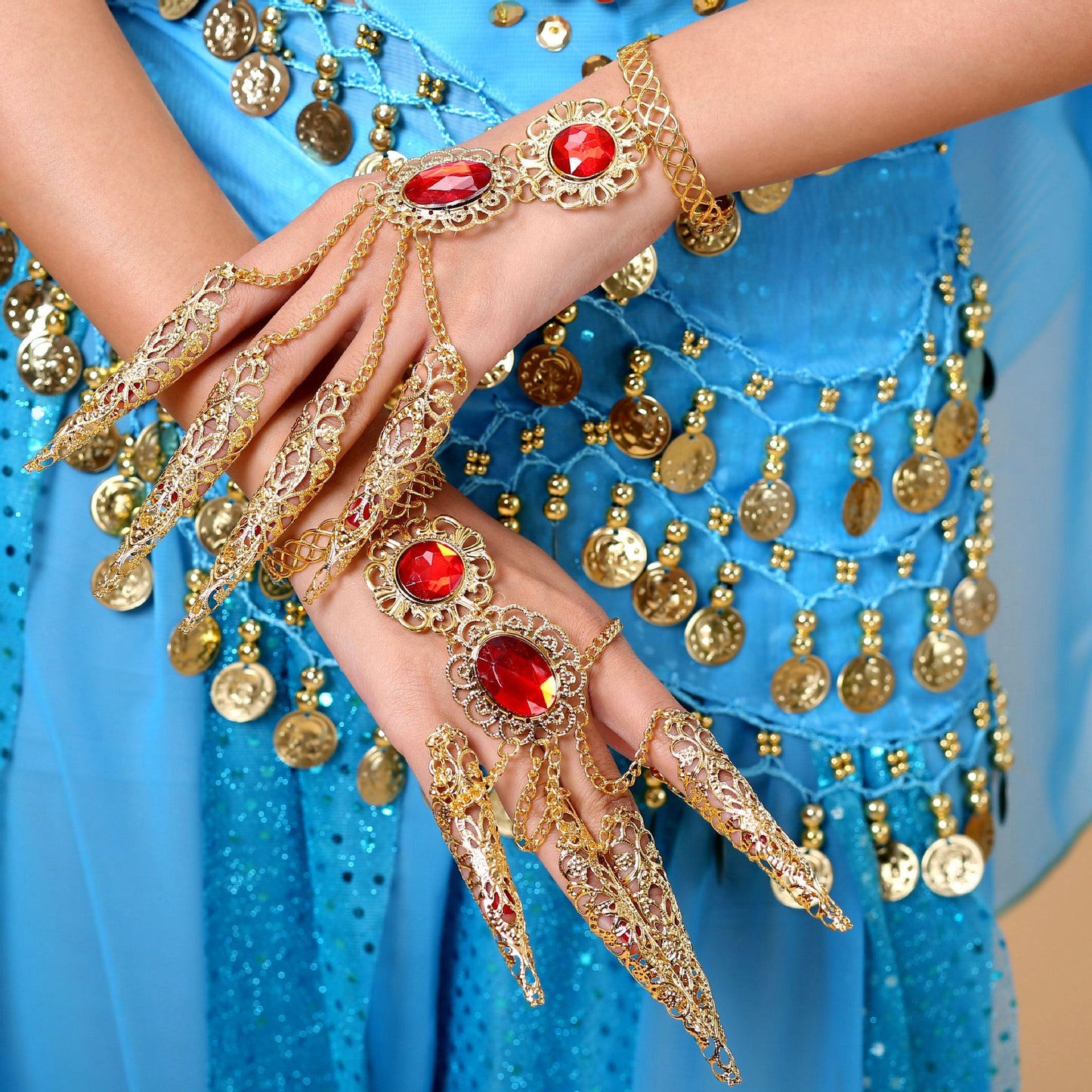 Ethnic Style Hand Dance Belly Indian Costume Bracelets