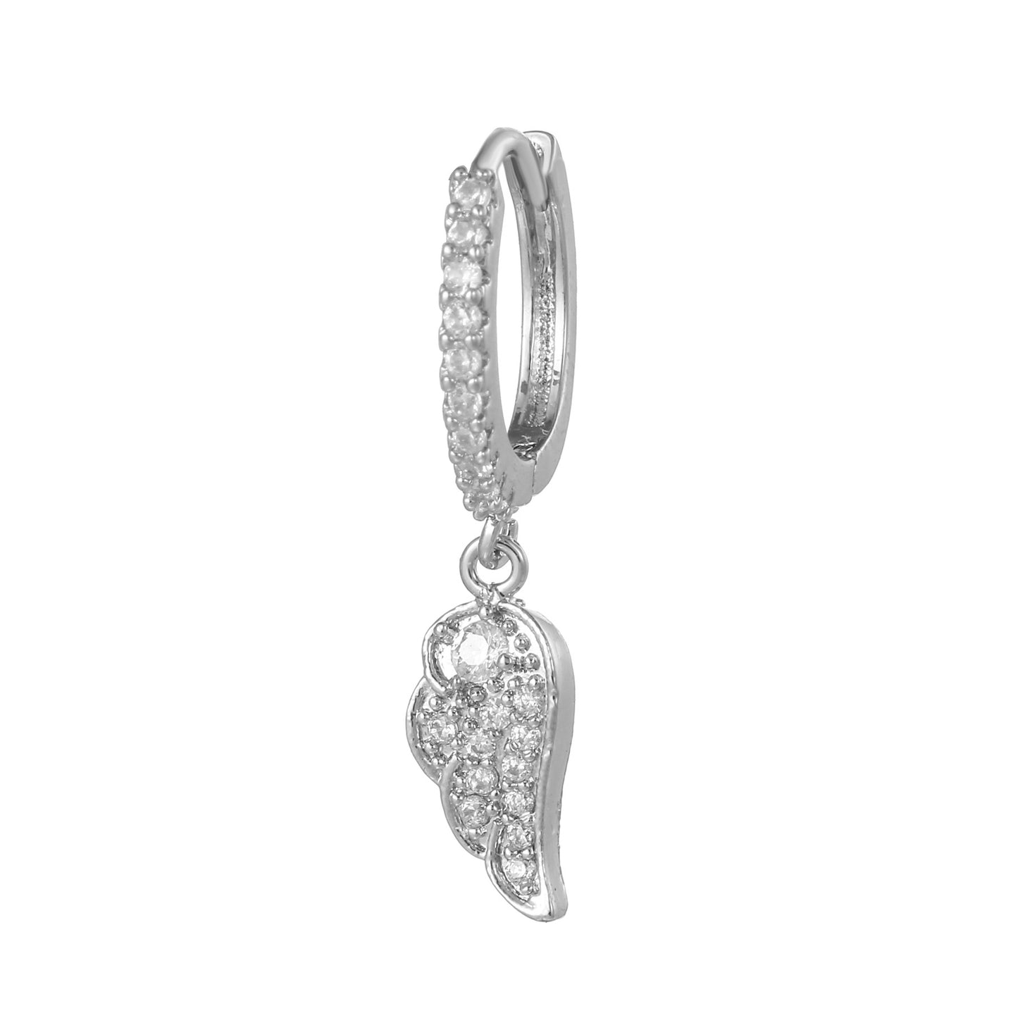 Fashion Small Beautiful Inlaid Stone Light Luxury Design Sense Ear Buckle