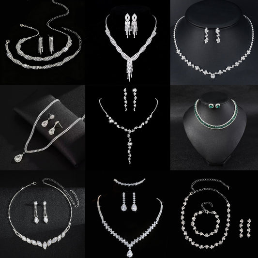 Fashion Claw Chain Zircon Elegant Design High Sense Necklace