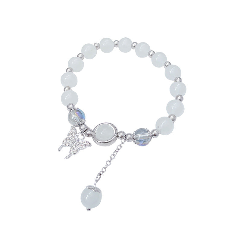 Women's Beaded High-grade Chinese Pearl Grace Butterfly Bracelets