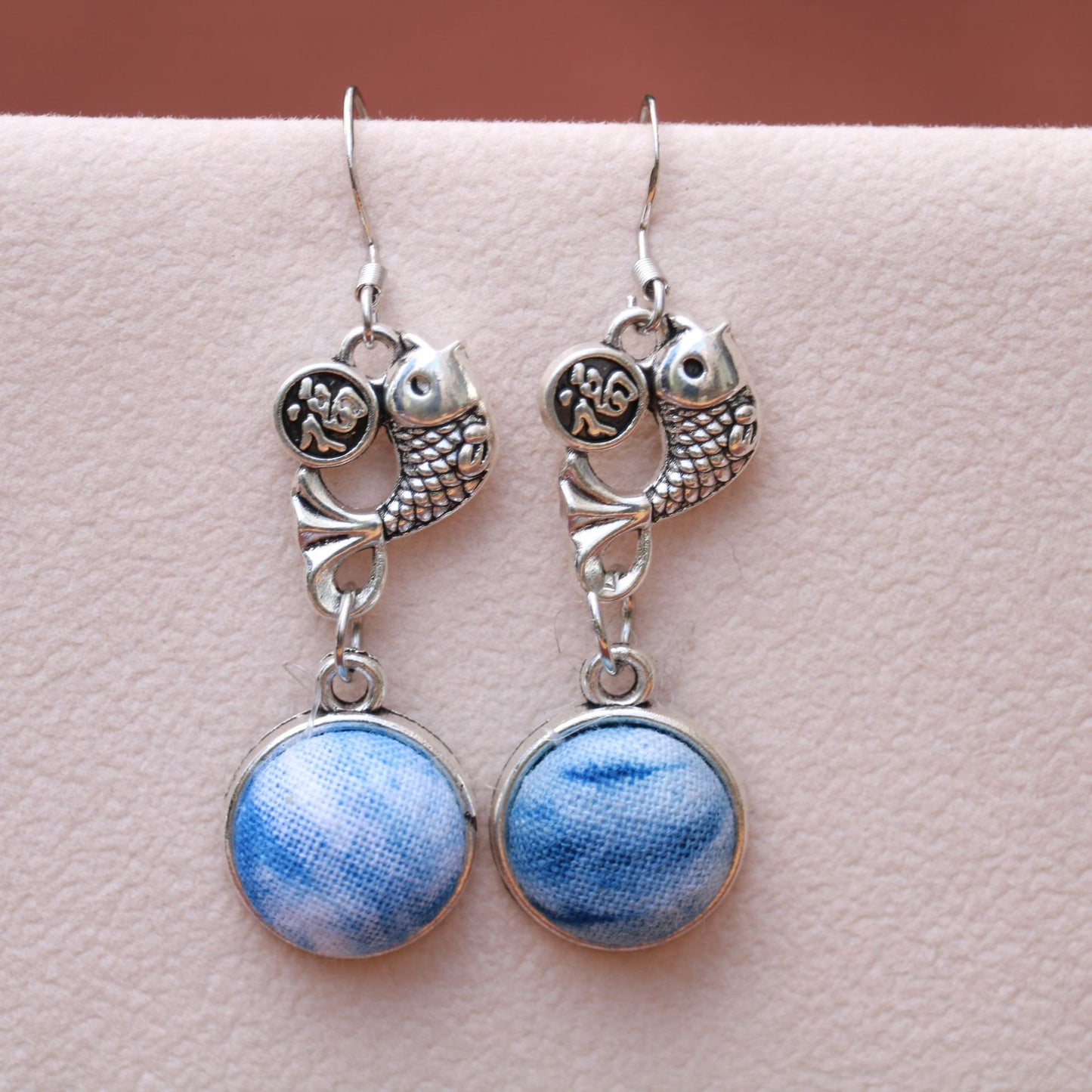 Yunnan Dali Ethnic Style Handmade Fabric Earrings